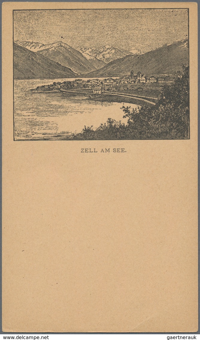 Ansichtskarten: Vorläufer: 1883 Ca., ZELL Am See, Vorläuferkarte Als Zudruck Auf österreichischer Ga - Ohne Zuordnung