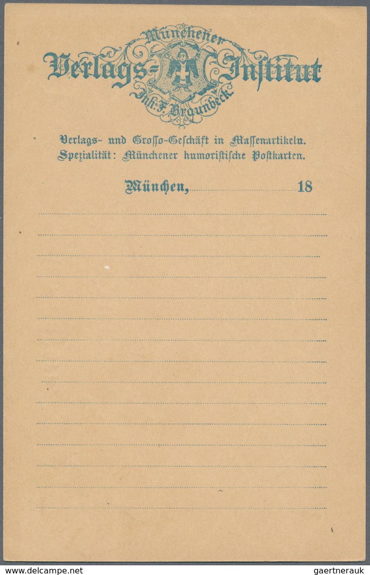 Ansichtskarten: Vorläufer: 1889, MÜNCHEN, Münchner Verlags-Institut Mit Illustration Münchner Kindl - Zonder Classificatie