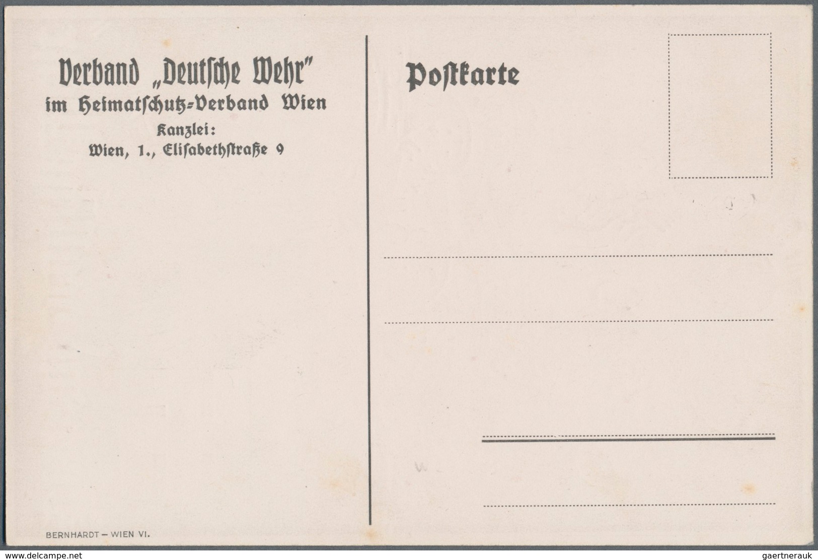 Ansichtskarten: Motive / Thematics: JUDAIKA, "Verband Deutsche Wehr Die überstaatlichen Mächte", Gro - Other & Unclassified