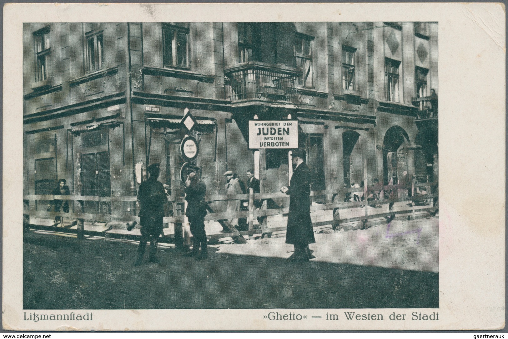 Ansichtskarten: Motive / Thematics: JUDAIKA, Litzmannstadt "Ghetto"- Im Westen Der Stadt, Abbildung - Other & Unclassified