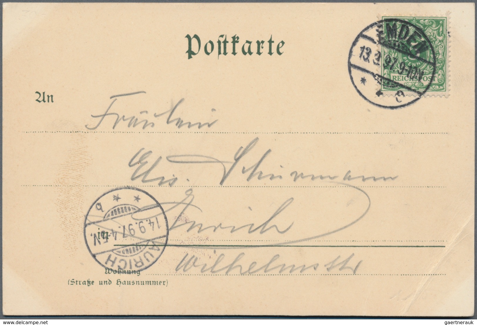 Ansichtskarten: Baden-Württemberg: 1893/1896 Lot 7 Historische Ansichtskarten Aus Karlsruhe. - Sonstige & Ohne Zuordnung