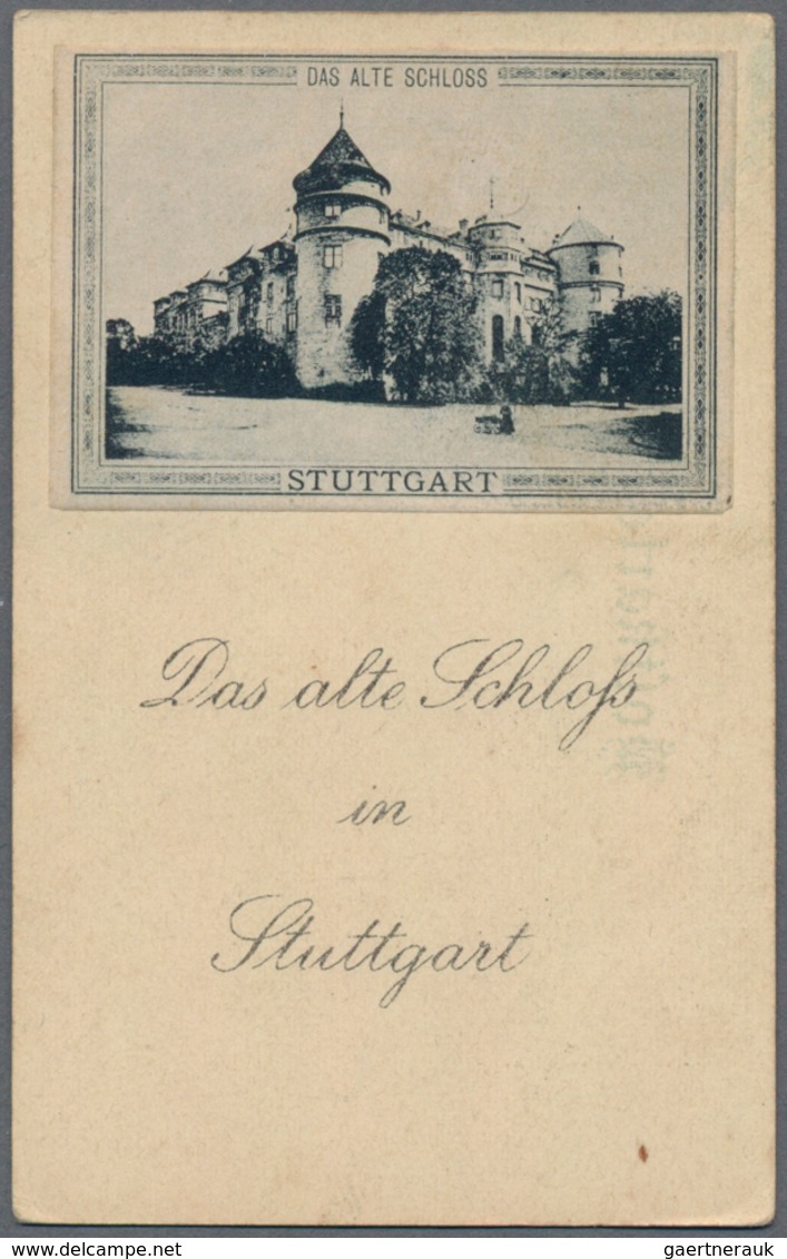 Ansichtskarten: Baden-Württemberg: STUTTGART, 6 Miniaturpostkarten Aus Der KINDERPOST, Vermutlich Um - Andere & Zonder Classificatie