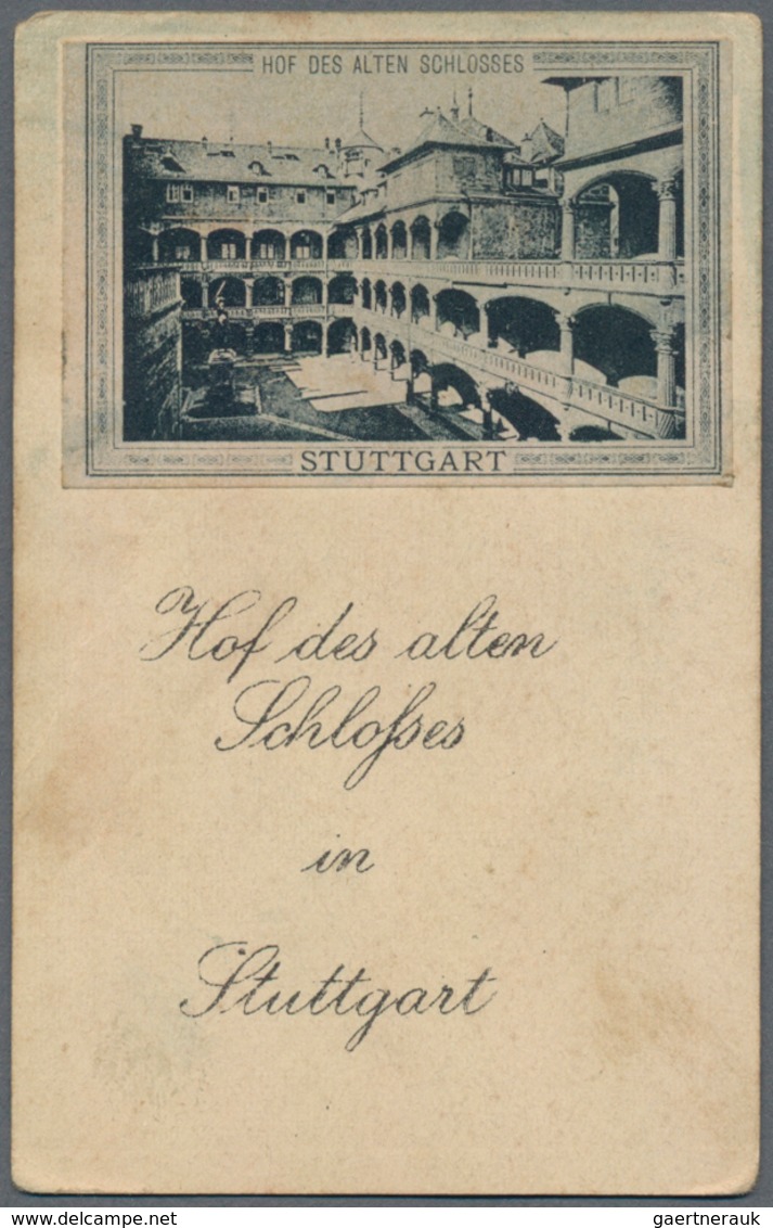 Ansichtskarten: Baden-Württemberg: STUTTGART, 6 Miniaturpostkarten aus der KINDERPOST, vermutlich um
