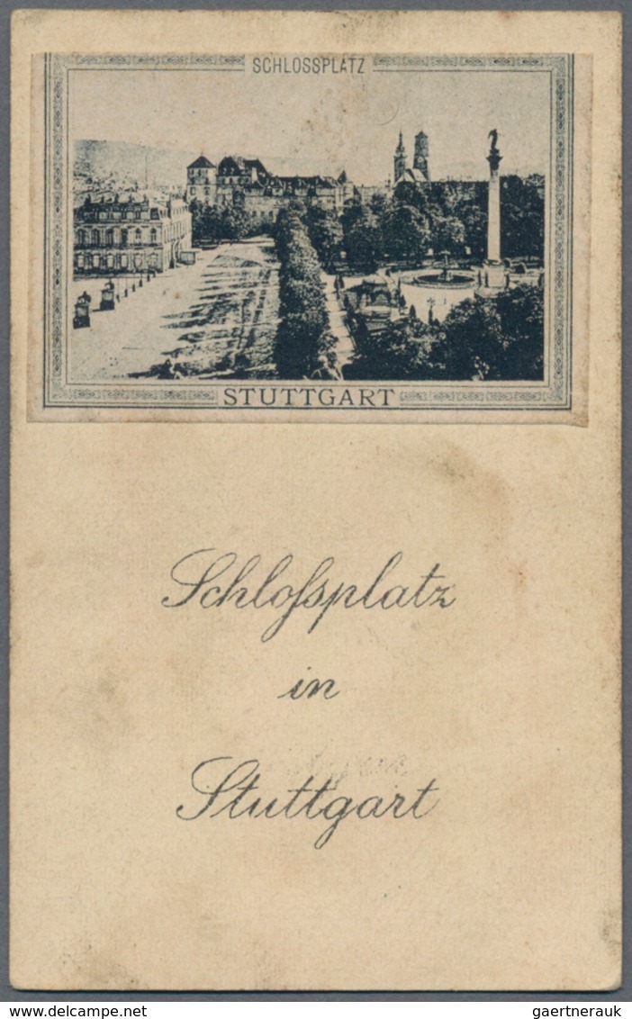 Ansichtskarten: Baden-Württemberg: STUTTGART, 6 Miniaturpostkarten aus der KINDERPOST, vermutlich um