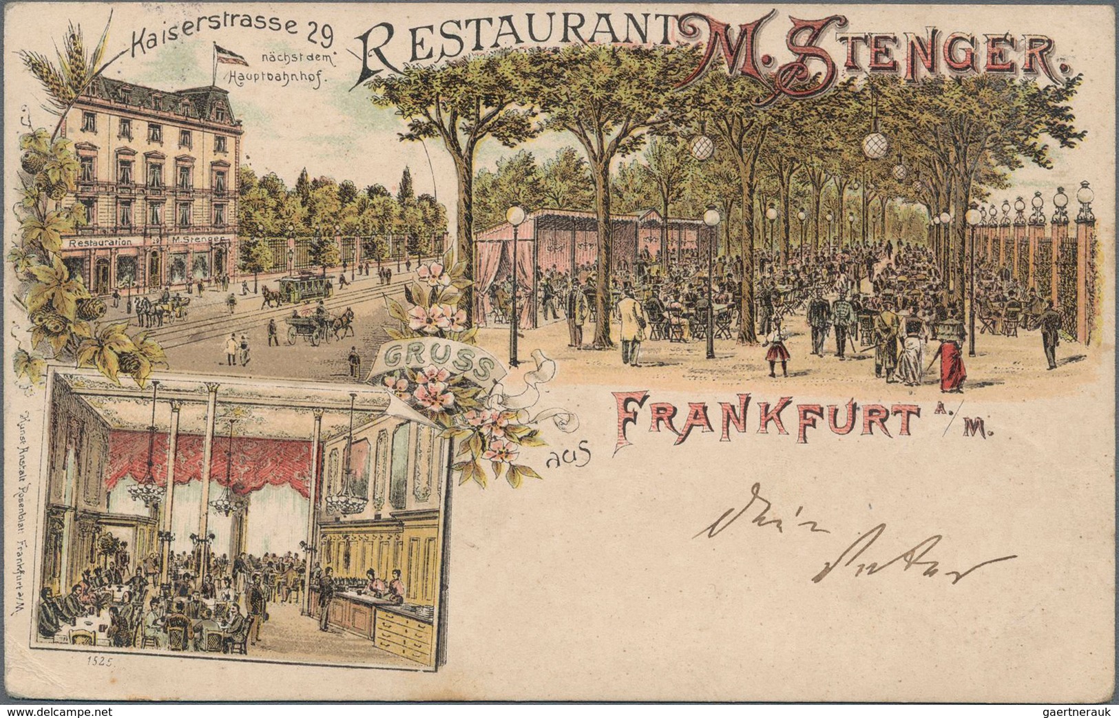 Ansichtskarten: Hessen: Frankfurt A/Main 1897/1905: Zwei Besondere Ansichtskarten, Mit Karte Vom Res - Other & Unclassified
