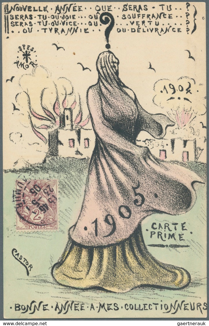Ansichtskarten: Künstler / Artists: CASTOR, 32 Karten zur Geschichte Frankreichs, den Beziehungen zu