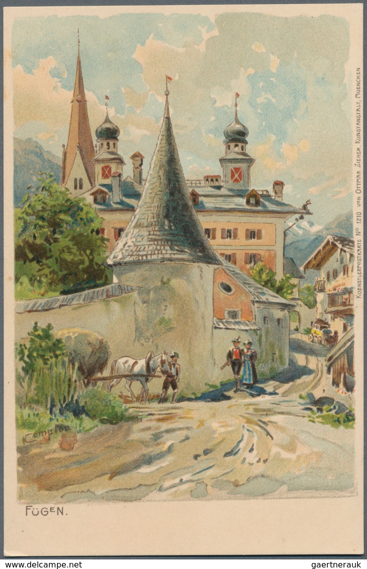 Ansichtskarten: Künstler / Artists: COMPTON, Edward Theodor (1849-1921) Britisch-deutscher Alpenmale - Ohne Zuordnung