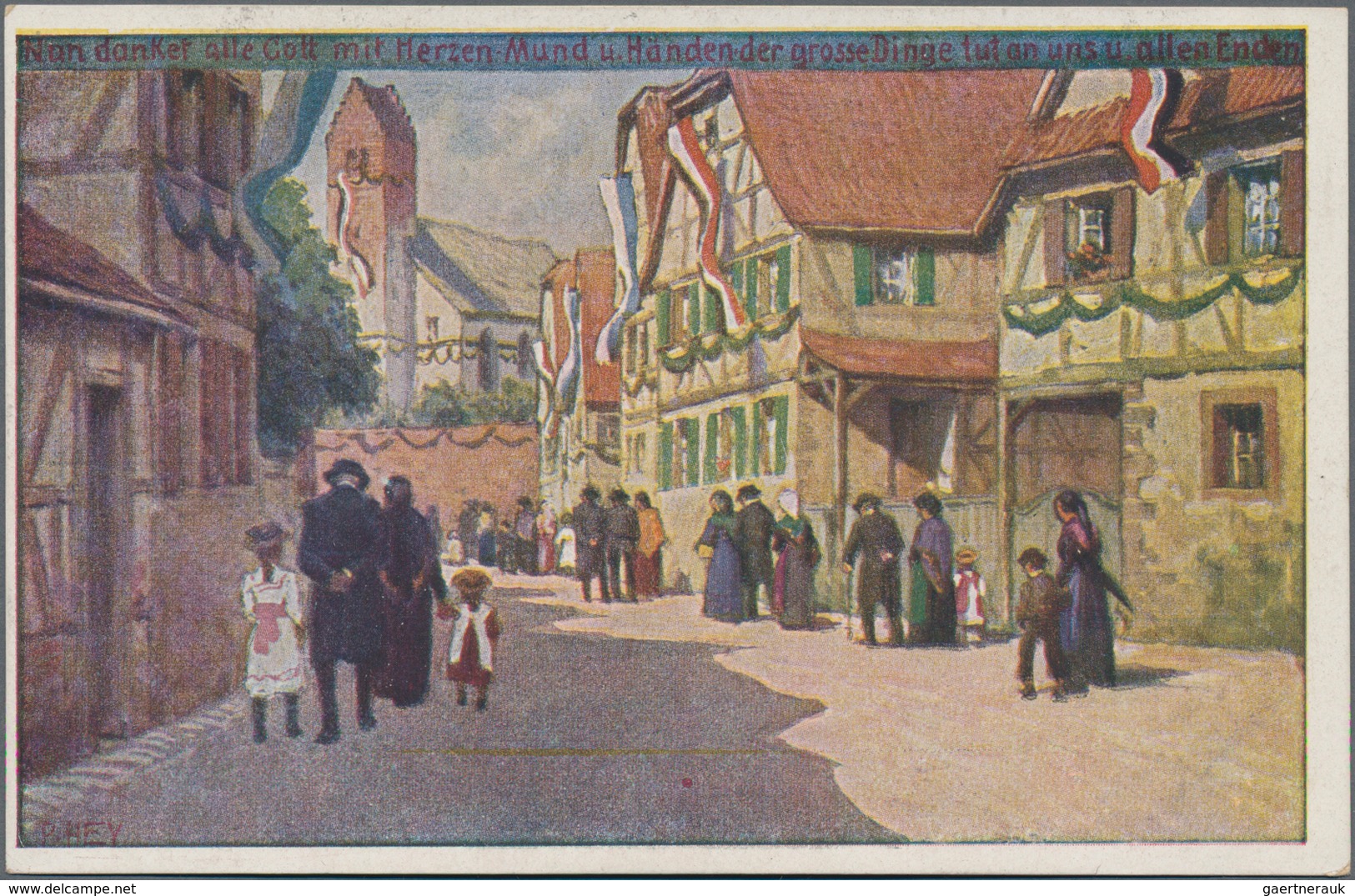Ansichtskarten: Künstler / Artists: HEY, Paul (1867-1952), Münchner Maler Und Illustrator. 119 Klein - Zonder Classificatie