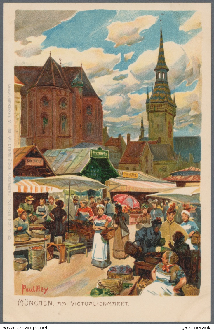 Ansichtskarten: Künstler / Artists: HEY, Paul (1867-1952), Münchner Maler, Grafiker, Zeichner Und Il - Ohne Zuordnung