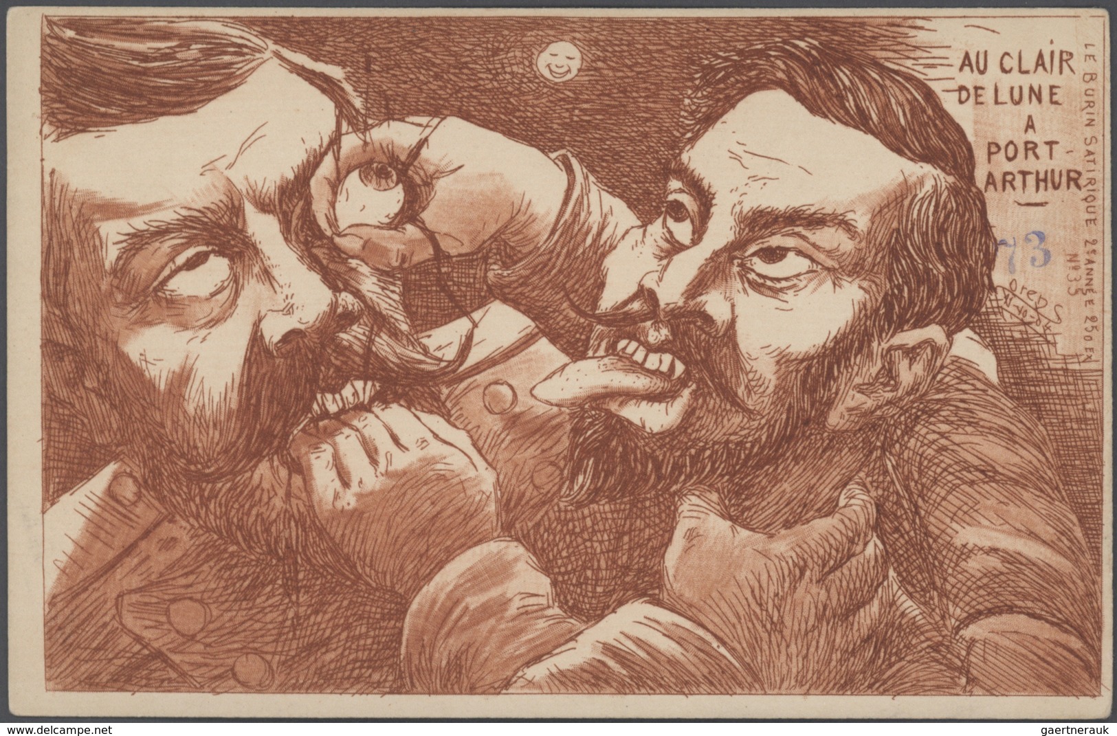 Ansichtskarten: Künstler / Artists: ORENS DENIZARD, Le Burin Satirique, 1904, 29 verschiedenen Karte