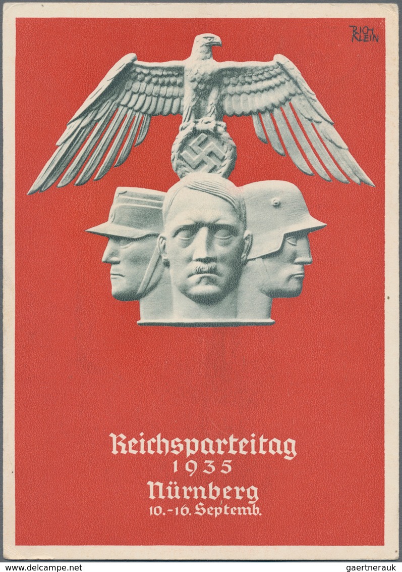 Ansichtskarten: Propaganda: 1933/1939, 29 Fotokarten Und Lichtdrucke Sowie 5 Kolorierte Großformatig - Parteien & Wahlen