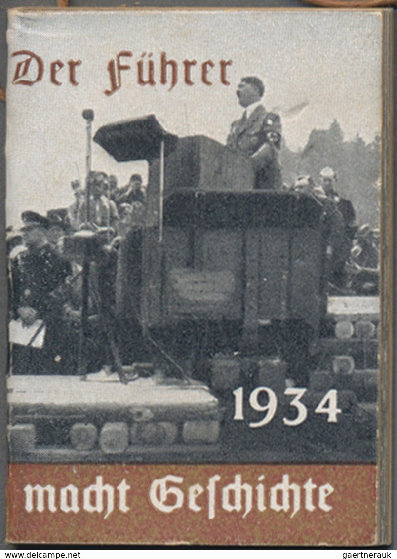 Ansichtskarten: Propaganda: 1933/1940, 10 Miniaturbüchlein Der Führer Macht Geschichte, Der Führer U - Political Parties & Elections