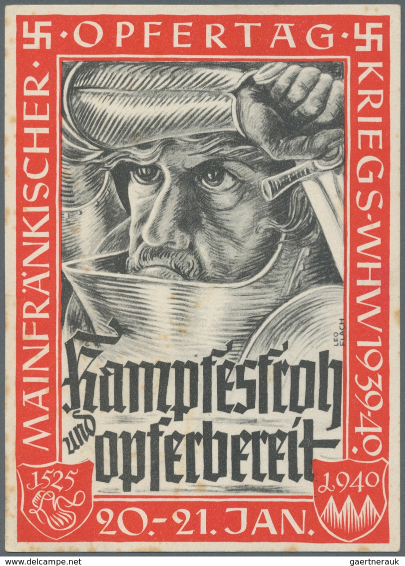 Ansichtskarten: Propaganda: 1933/1944, WHW Winterhilfswerk, 23 Ansichtskarten Und 2 Spendenscheine D - Political Parties & Elections