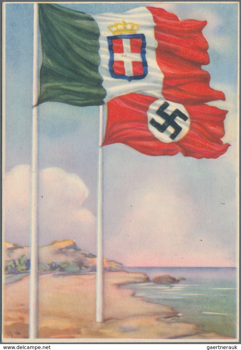 Ansichtskarten: Propaganda: 1933/1945, Kleines Konvolut Mit 47 Propagandakarten U.a. Aus Den Bereich - Political Parties & Elections