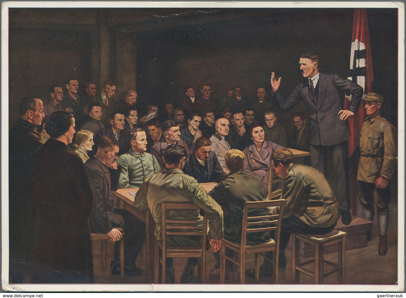 Ansichtskarten: Propaganda: 1934/1939 Ca., Der Führer Adolf HITLER Auf 10 Historischen Ansichtskarte - Political Parties & Elections