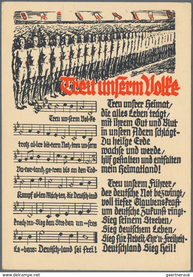 Ansichtskarten: Propaganda: 1934/1944, Kleiner Bestand An 41 Unterschiedlichen Propagandakarten U.a. - Parteien & Wahlen