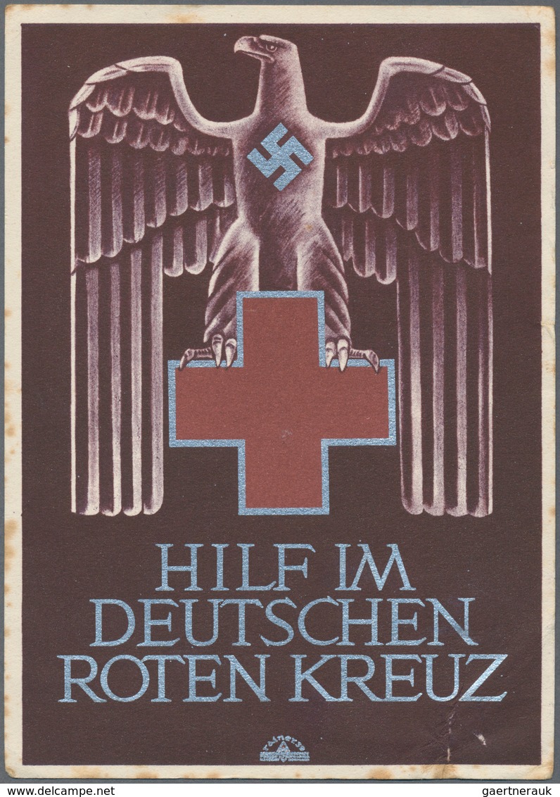 Ansichtskarten: Propaganda: 1935/1944, Kleine Garnitur Mit 9 Besseren Großformatigen Propagandakarte - Political Parties & Elections