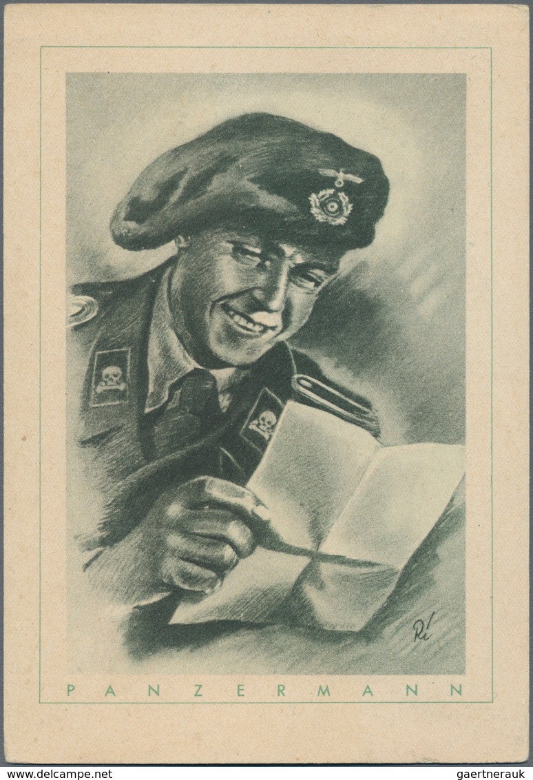 Ansichtskarten: Propaganda: 1939/1945, 33 Propagandakarten Mit Darstellungen Der Soldaten Der Wehrma - Political Parties & Elections