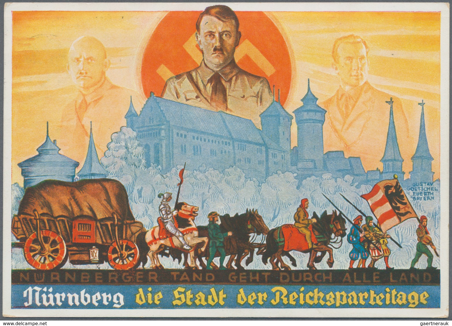 Ansichtskarten: Propaganda: 1939/1945: Bestand Von 164 Propagandakarten, Meist Bessere Motive, In üb - Political Parties & Elections