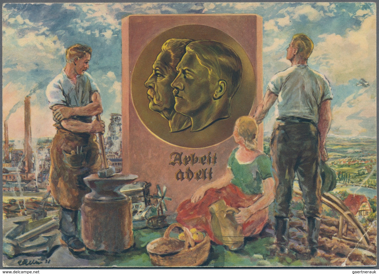 Ansichtskarten: Propaganda: 1939/1945: Bestand von 249 Propagandakarten, meist bessere Motive, in üb