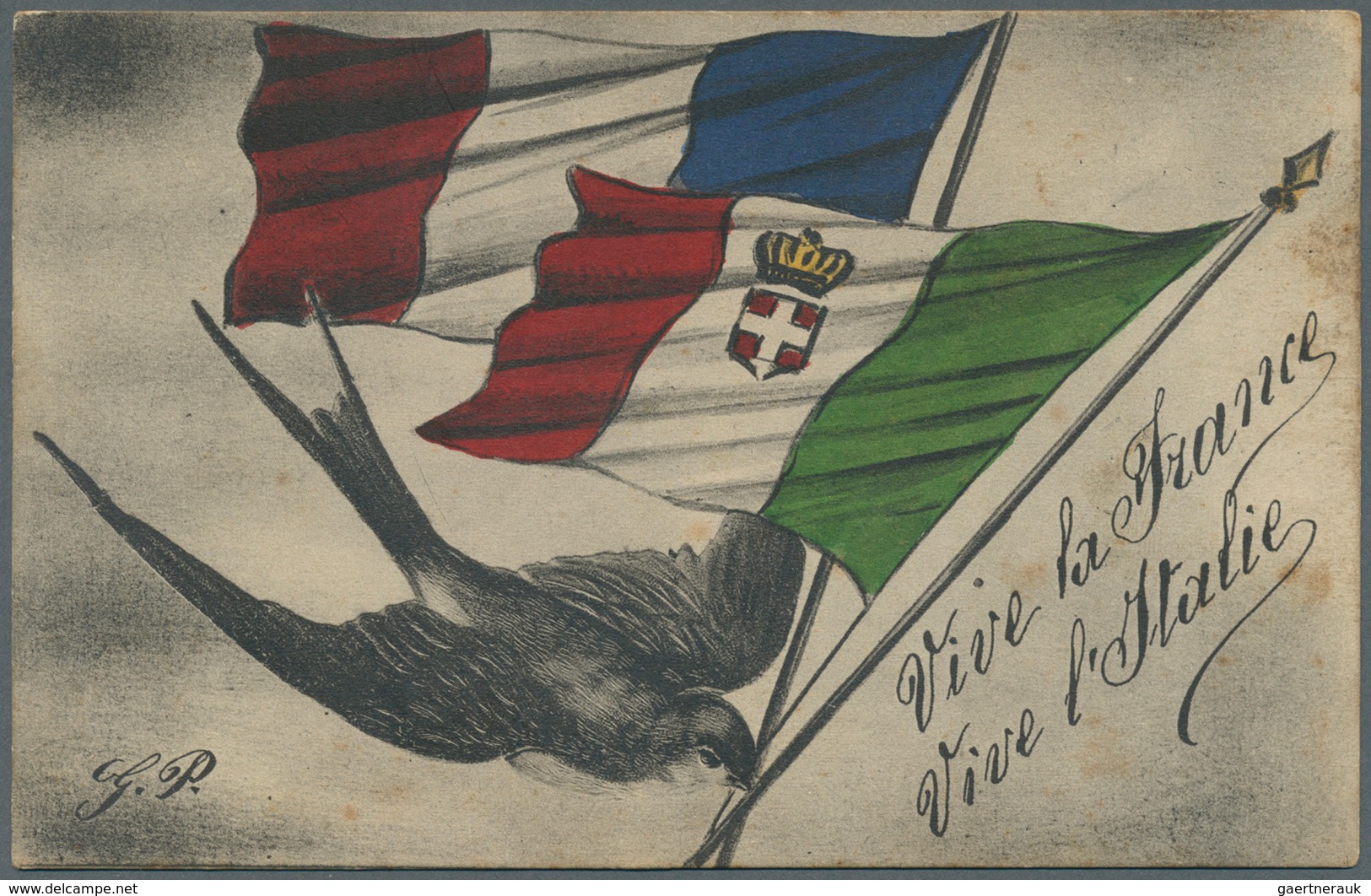 Ansichtskarten: Motive / Thematics: 1. WELTKRIEG, Französische Sammlung "Dirigeants Allies" (Die Ver - Other & Unclassified