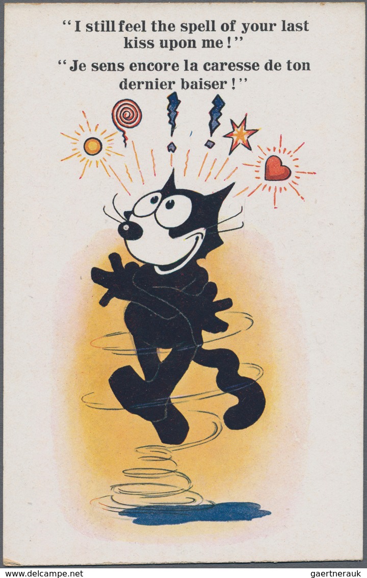 Ansichtskarten: Motive / Thematics: COMIC / FELIX THE CAT, Sehenswerte Partie Mit 28 Historischen An - Other & Unclassified