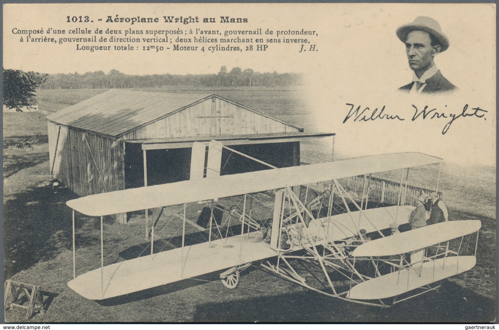 Ansichtskarten: Motive / Thematics: FLUGPIONIER Wilbur Wright, 22 Verschiedene Karten (meist Französ - Other & Unclassified