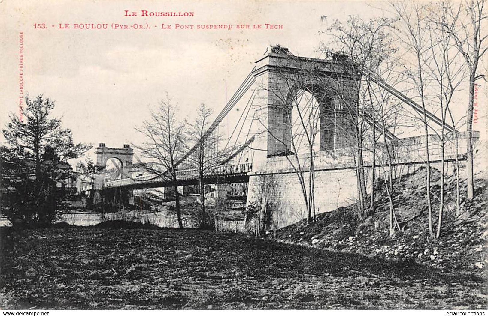 Le Boulou        66           Le Pont Suspendu Sur Le Tech      (voir Scan) - Sonstige & Ohne Zuordnung