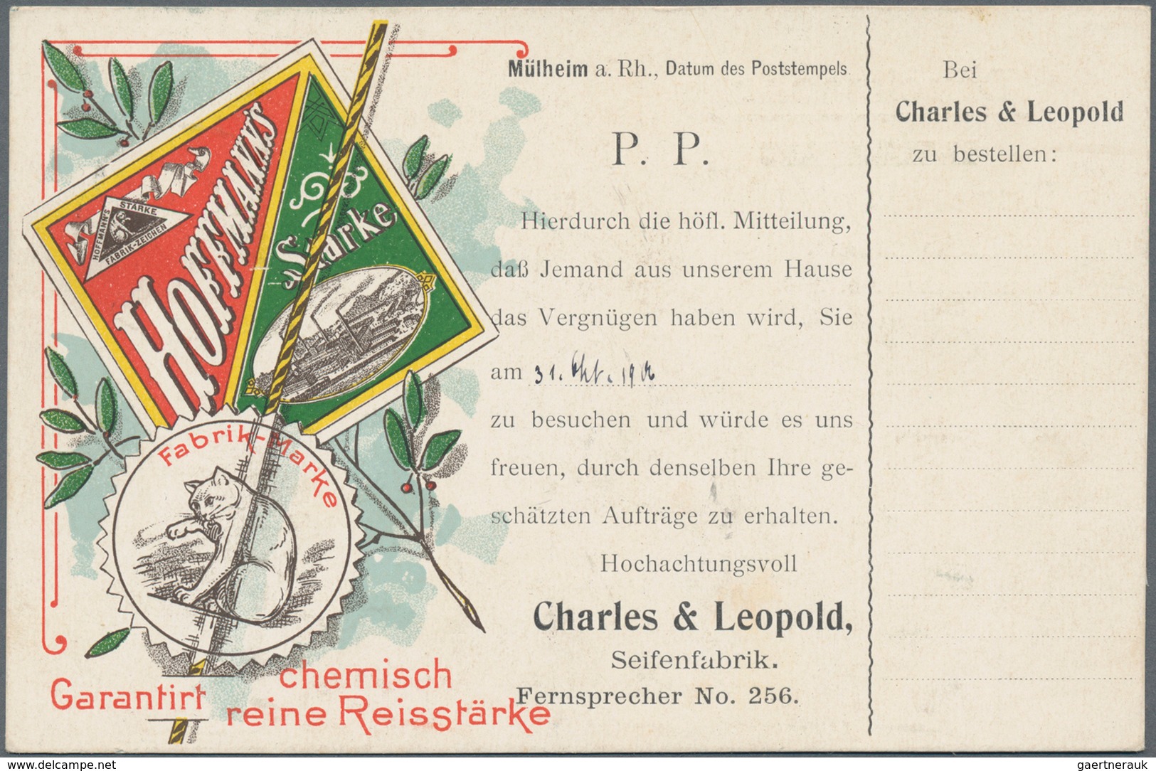 Ansichtskarten: Motive / Thematics: WERBUNG / REKLAME, Sehenswerte Partie Mit 60 Historischen Werbek - Sonstige & Ohne Zuordnung