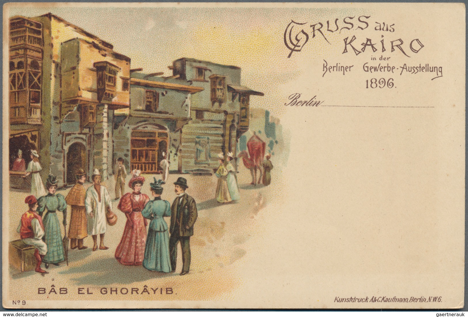 Ansichtskarten: Alle Welt: 1898 "Gruss Aus KAIRO": 27 Verschiedene Ansichtskarten Von Der Berliner G - Zonder Classificatie