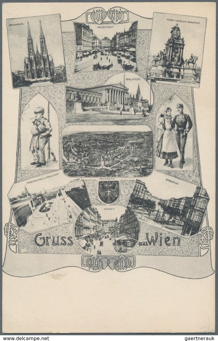 Ansichtskarten: Alle Welt: EUROPA 1890/1935 (ca.), Österreich, Schweiz und Italien, Partie von 23 An