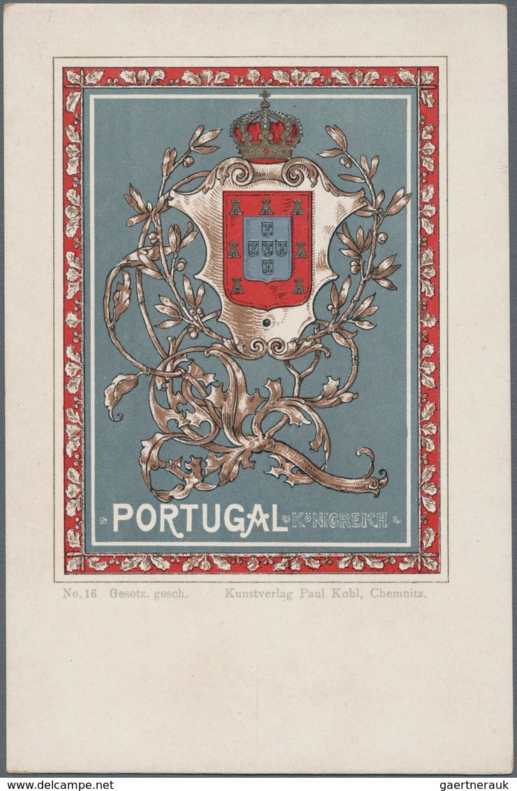 Ansichtskarten: Alle Welt: PORTUGAL, Kuriose Partie über 80 Historischen Ansichtskarten Ab 1898 Bis - Zonder Classificatie