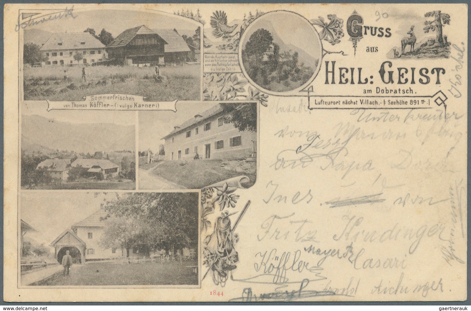 Ansichtskarten: Österreich: KÄRNTEN. Bezirk Villach-Land, von Bad Bleiberg bis zu den westlichen Ort