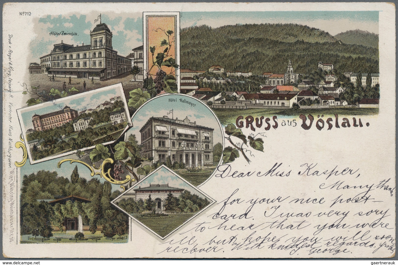 Ansichtskarten: Österreich: NIEDERÖSTERREICH / BAD VÖSLAU, Schachtel Mit über 200 Historischen Ansic - Sonstige & Ohne Zuordnung