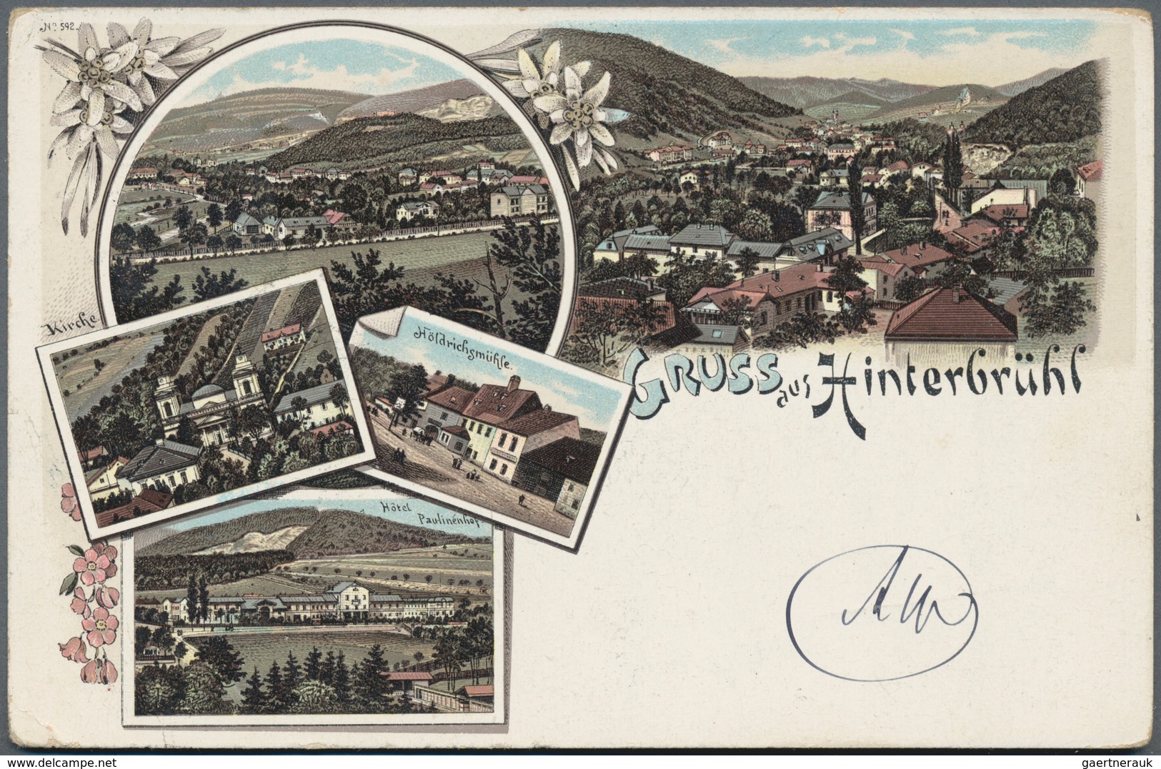 Ansichtskarten: Österreich: NIEDERÖSTERREICH / HINTERBRÜHL Bei Mödling Und Umgebung, Schachtel Mit G - Andere & Zonder Classificatie