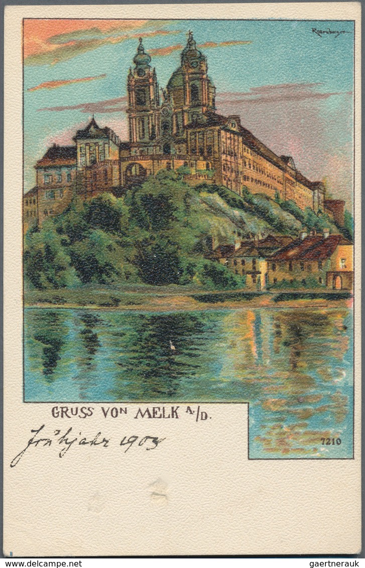 Ansichtskarten: Österreich: NIEDERÖSTERREICH / MELK An Der Donau, Karton Mit über 900 Historischen A - Sonstige & Ohne Zuordnung