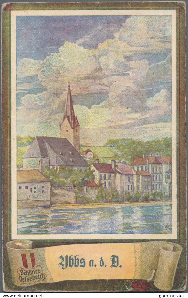 Ansichtskarten: Österreich: NIEDERÖSTERREICH / YBBS An Der Donau, Schachtel Mit über 140 Historische - Sonstige & Ohne Zuordnung