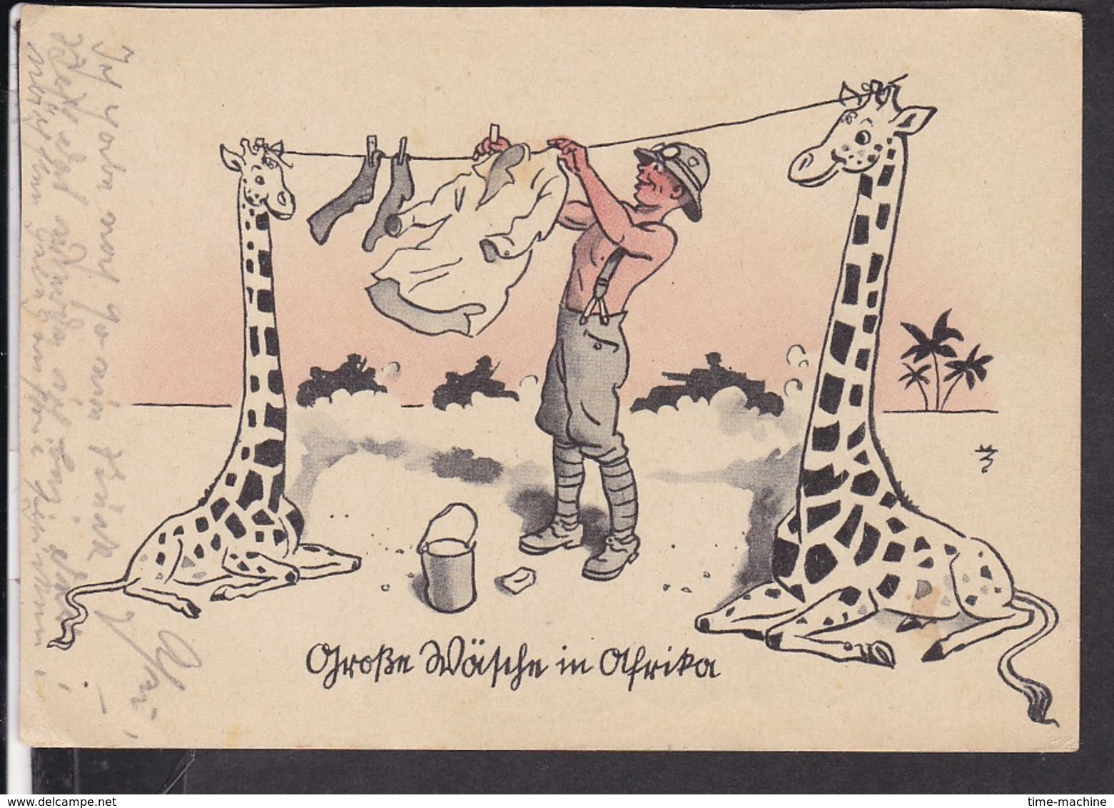 Postkarte " Große Wäsche In Afrika " - Storia Postale