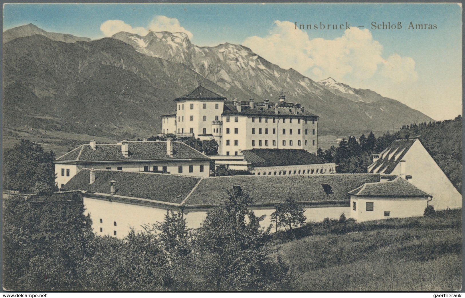 Ansichtskarten: Österreich: TIROL / INNSBRUCK / AMRAS Mit Schloss AMBRAS, Schachtel Mit Gut 270 Hist - Sonstige & Ohne Zuordnung
