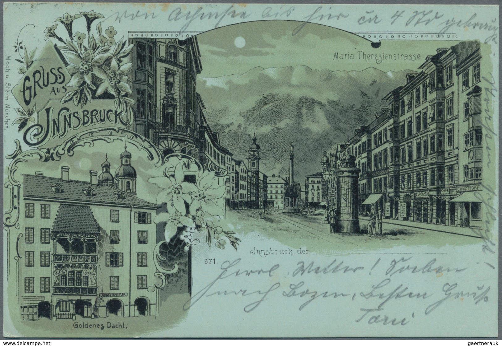 Ansichtskarten: Österreich: TIROL / INNSBRUCK, Schachtel Mit Gut 100 Historischen Lithographien Ab 1 - Sonstige & Ohne Zuordnung
