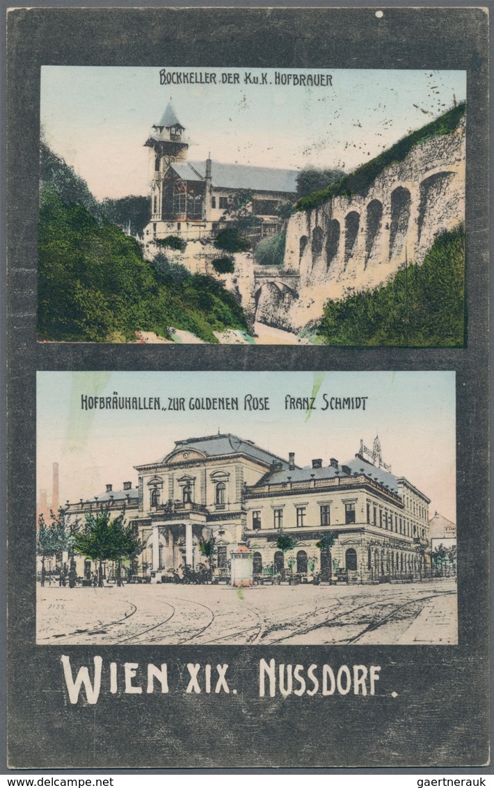 Ansichtskarten: Österreich: WIEN / GASTRONOMIE, Schachtel Mit Weit über 250 Historischen Ansichtskar - Other & Unclassified