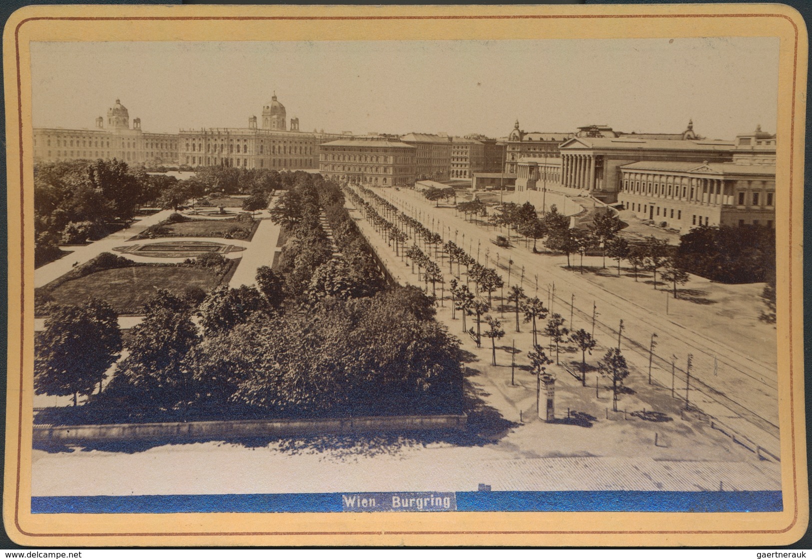 Ansichtskarten: Österreich: WIEN, 41 Großformatige CdV-Fototafeln Mit Wiener Ansichten Um 1880/1890. - Sonstige & Ohne Zuordnung