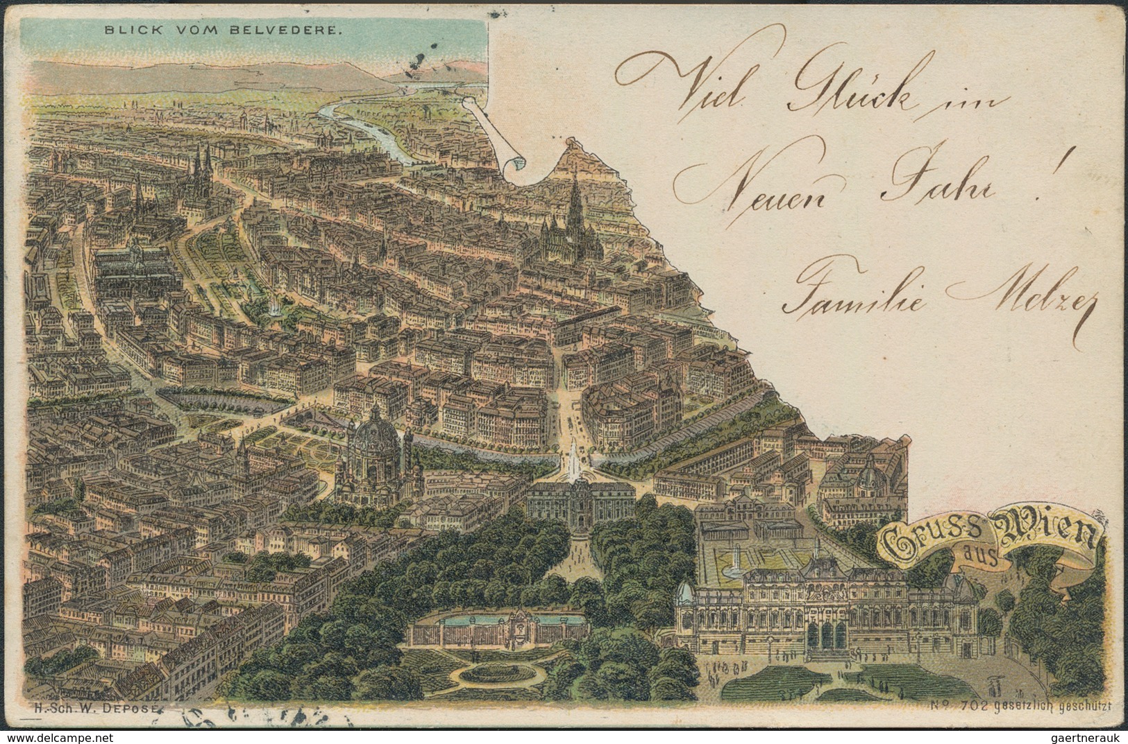 Ansichtskarten: Österreich: WIEN, Schachtel Mit Gut 80 Historischen Ansichtskarten "LUFTAUFNAHMEN" I - Other & Unclassified