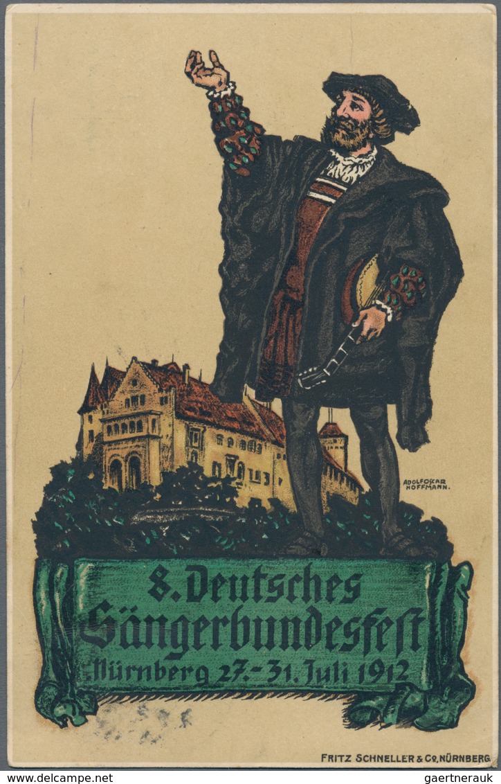 Ansichtskarten: Deutschland: 1888/1940 (ca.), Partie von ca. 125 Karten, meist Topografie, dabei Lit