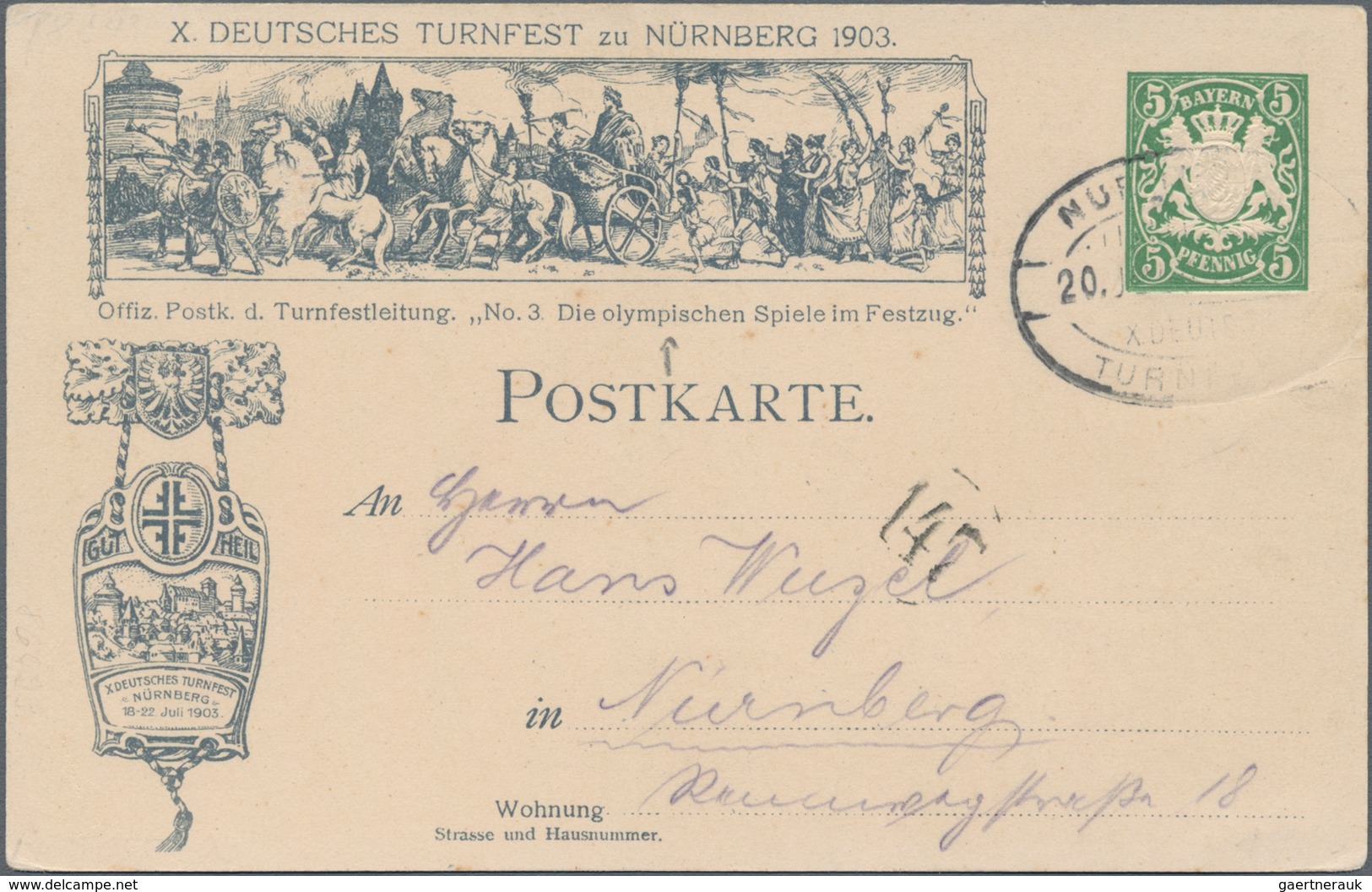 Ansichtskarten: Deutschland: 1890er-1920 ca.: Mehr als 200 Ansichtskarten aus den damals deutschen G