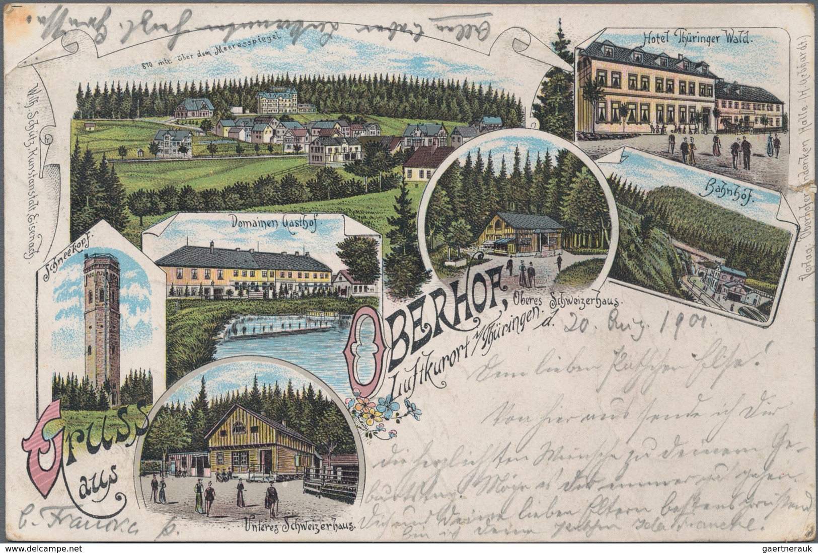 Ansichtskarten: Deutschland: 1891/1940 (ca.), Posten von ca. 240 Ansichtskarten bzw. auch einigen we