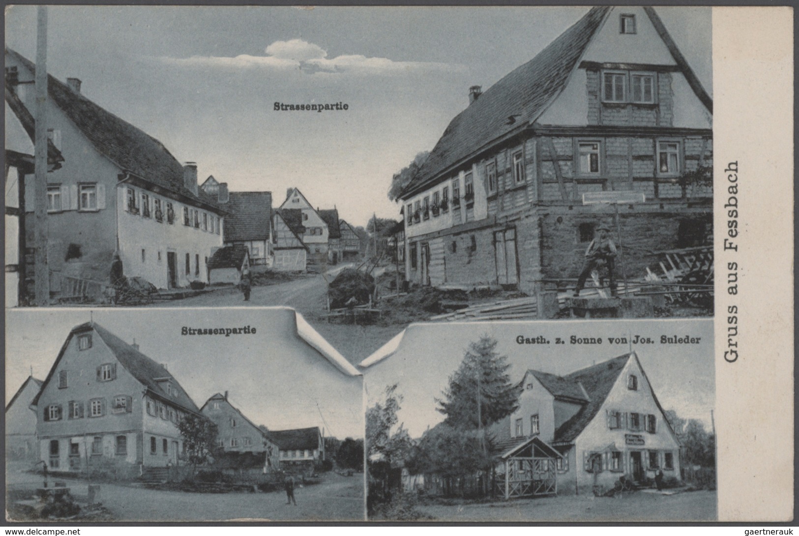 Ansichtskarten: Deutschland: 1895/1940, (ca.), Sehenswerter AK-Posten Mit 480 Karten, Schwerpunkt Wü - Andere & Zonder Classificatie