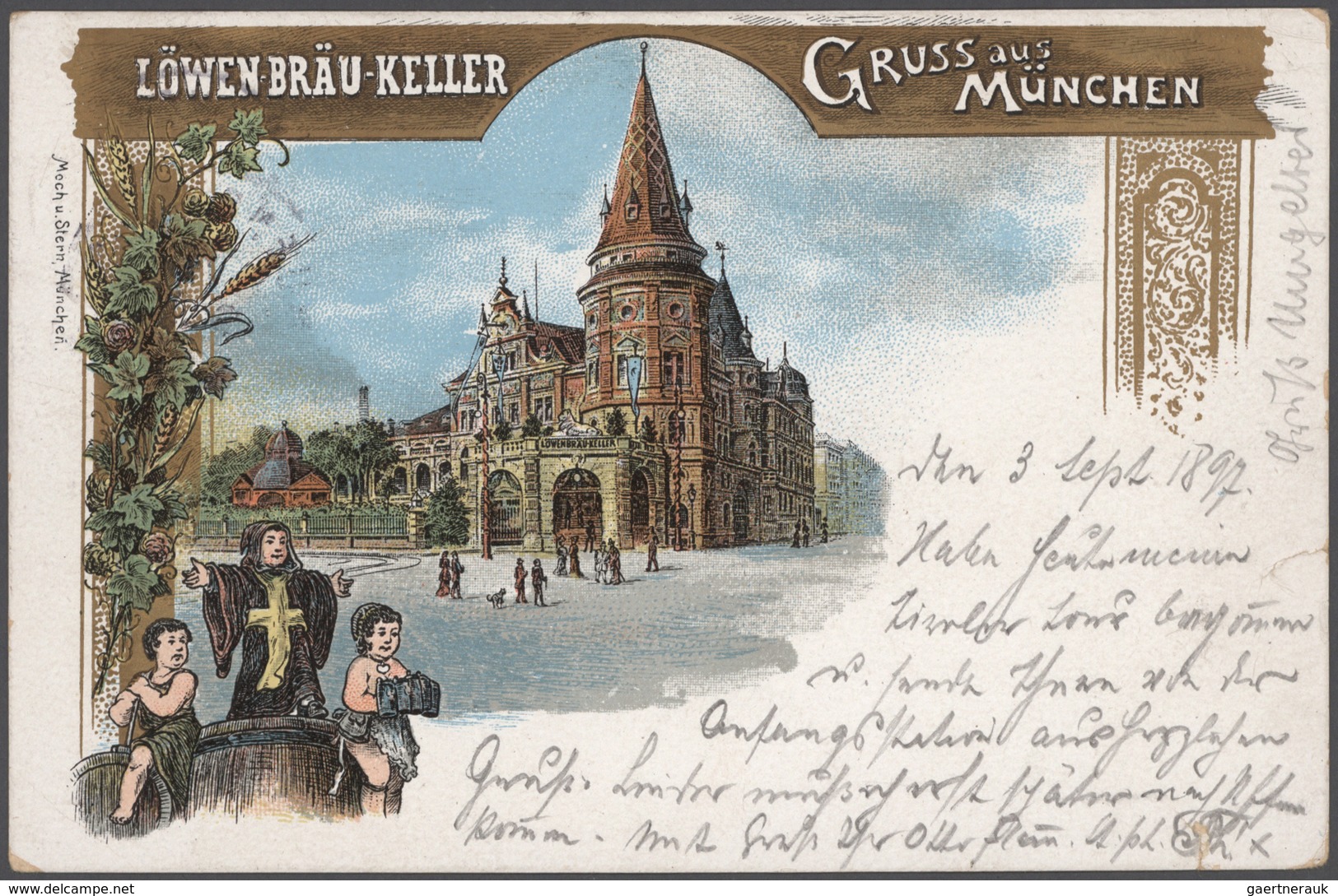 Ansichtskarten: Deutschland: 1895/1940, (ca.), sehenswerter AK-Posten mit 480 Karten, Schwerpunkt Wü