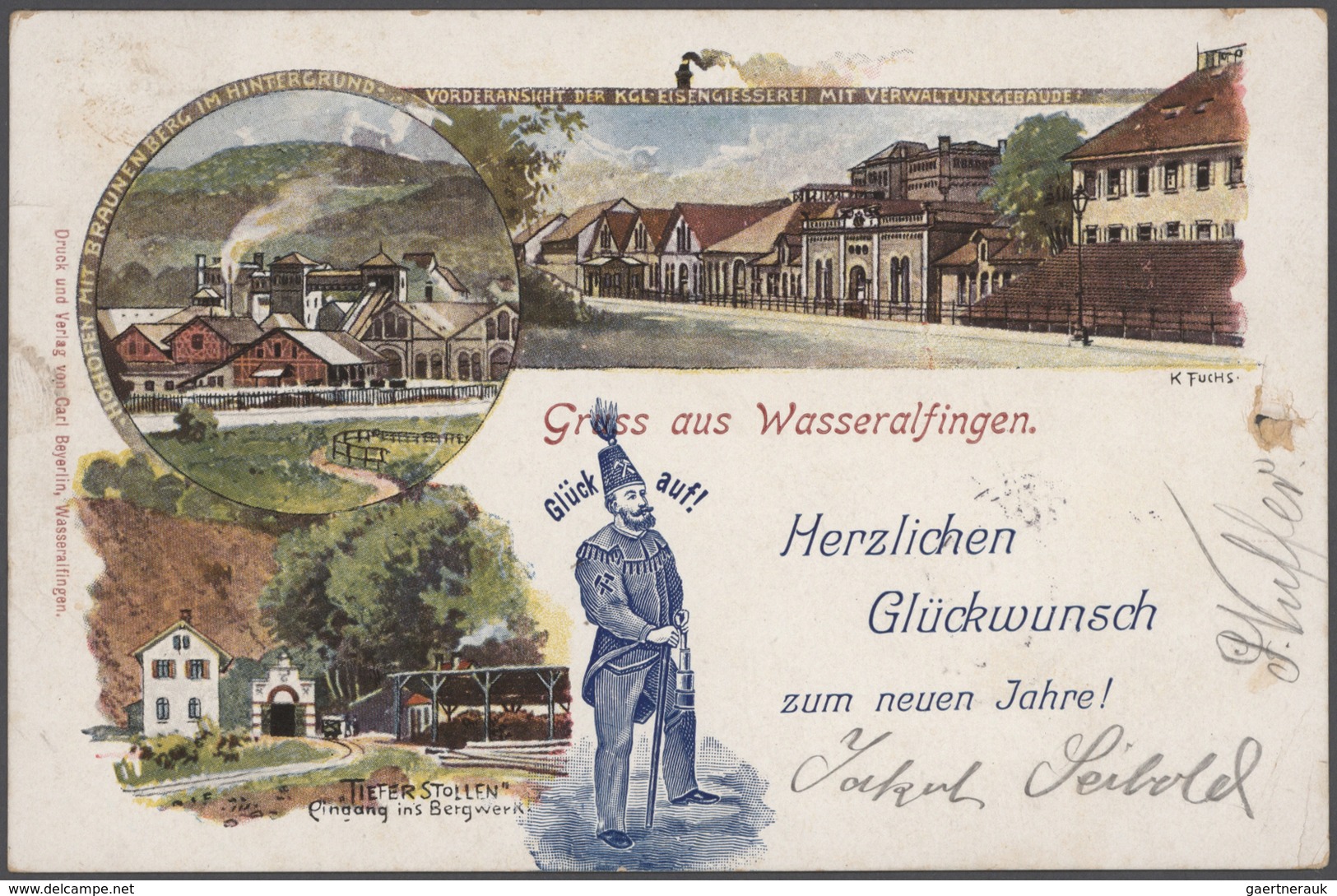 Ansichtskarten: Deutschland: 1895/1940, (ca.), sehenswerter AK-Posten mit 480 Karten, Schwerpunkt Wü
