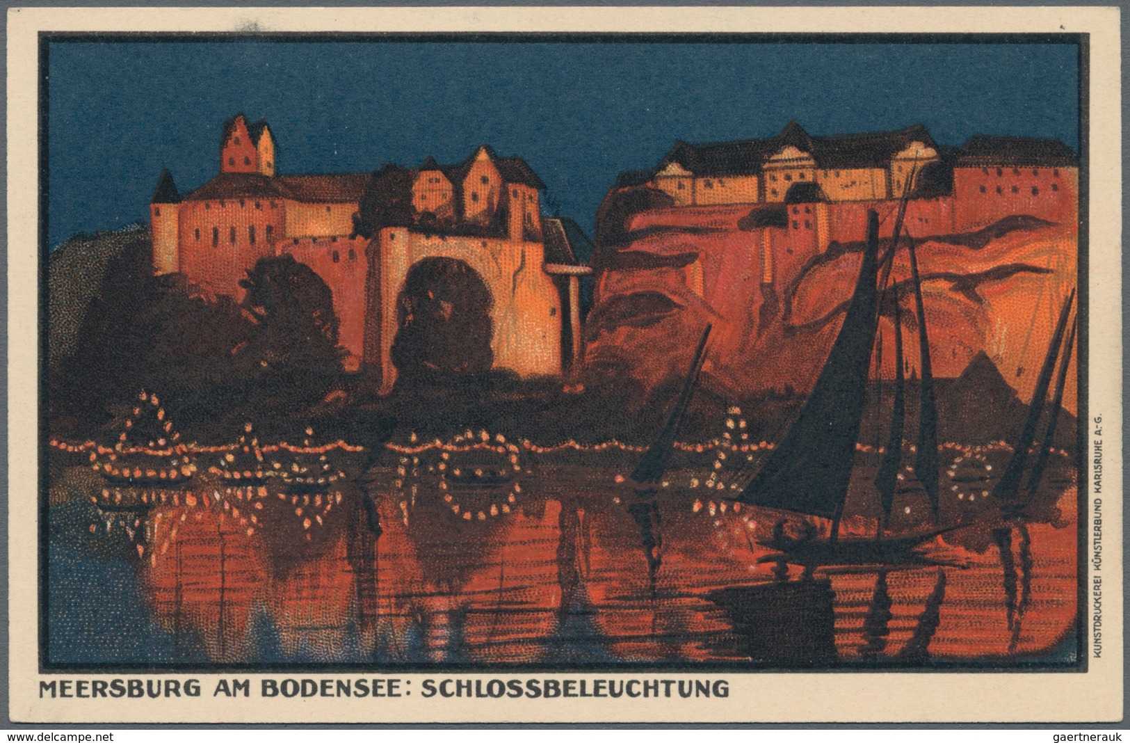 Ansichtskarten: Deutschland: BODENSEEGEBIET, Schachtel Mit Gut 160 Historischen Ansichtskarten Ab Ca - Andere & Zonder Classificatie